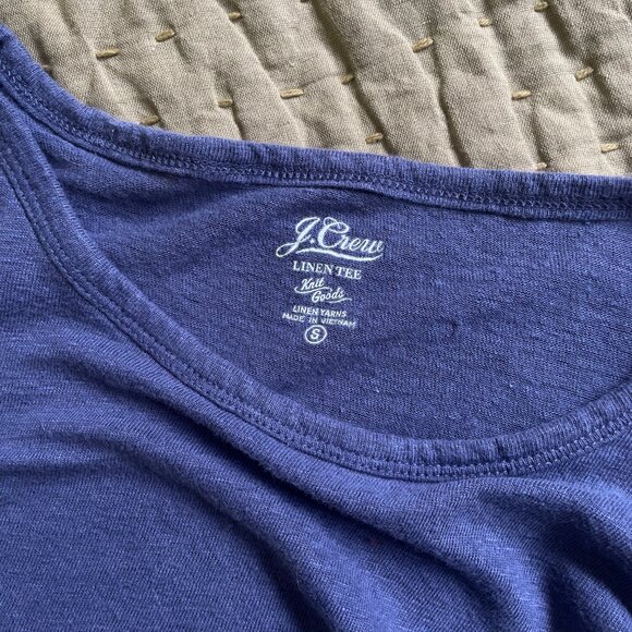 Small J Crew Womens Linen Sleeveless Boxy Tee - Picture 3 of 3
